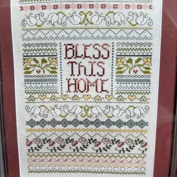 NEW Zweigart Counted Cross Stitch Kit Bless This Home Embroidery Sew Craft Hobby - Picture 2 of 5